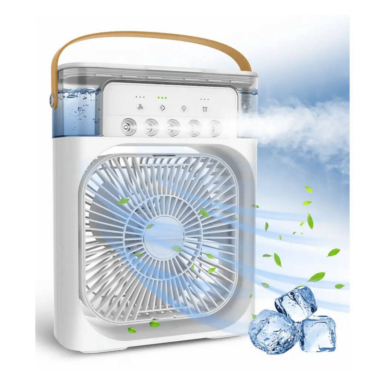 Ventilador humidificador de nebulización blanco